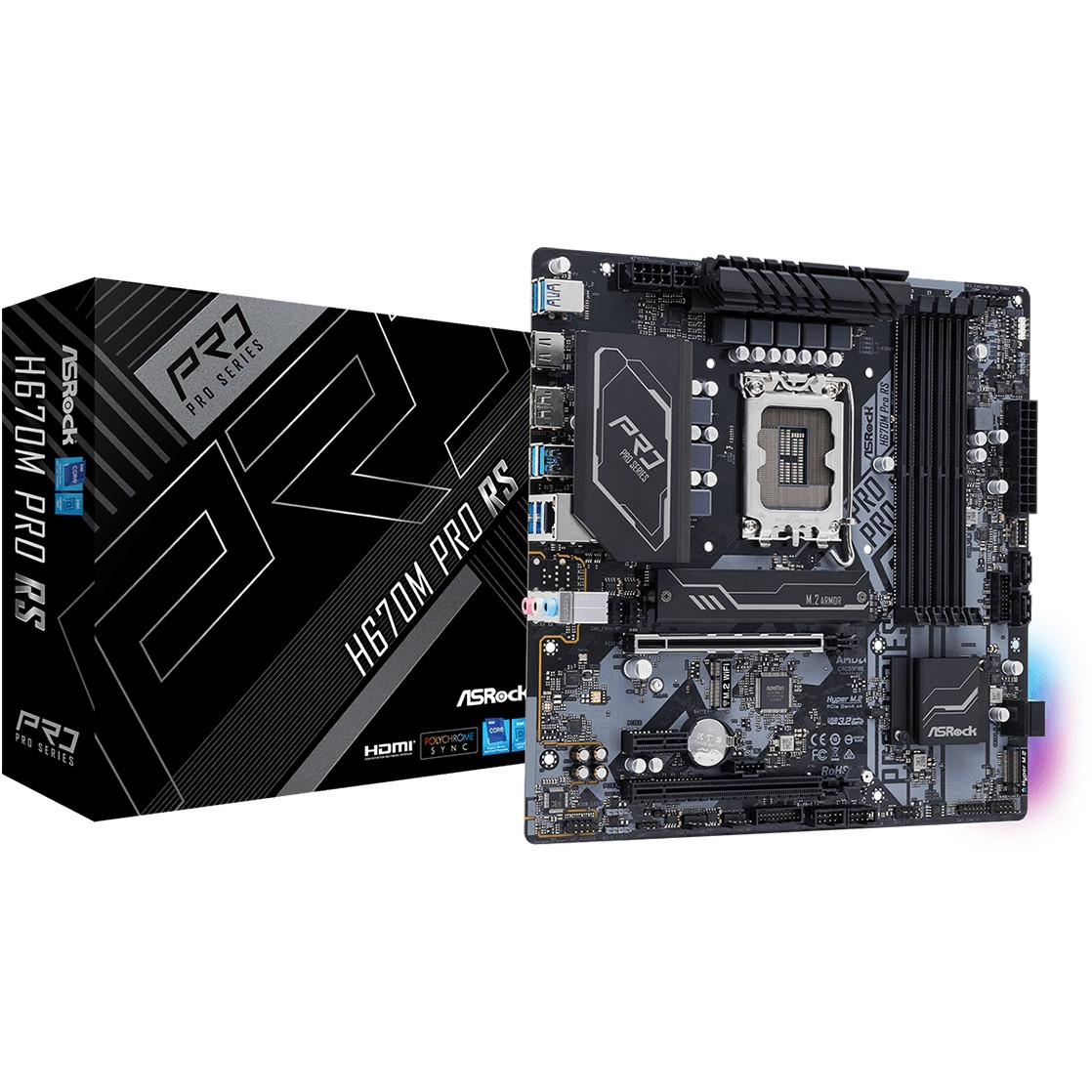ASRock H670M PRO RS (90-MXBHK0-A0UAYZ)