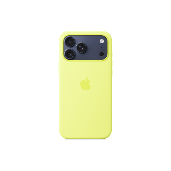 Apple silikonowe etui z MagSafe do iPhone’a 17 Pro Max – neonowy żółty