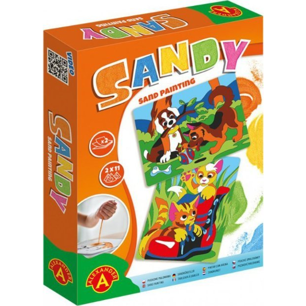 Alexander Toys Sandy Sand Painting Dog + Cat Kifestő szett (507604)