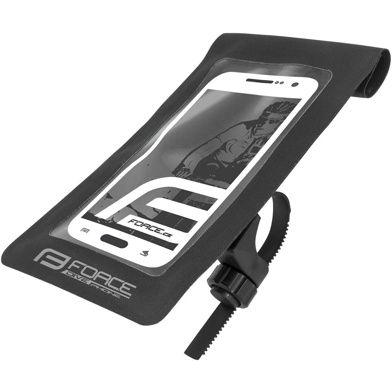 Force Dive fekete, vízálló, mobiltelefonhoz, kormányra (8592627102929)