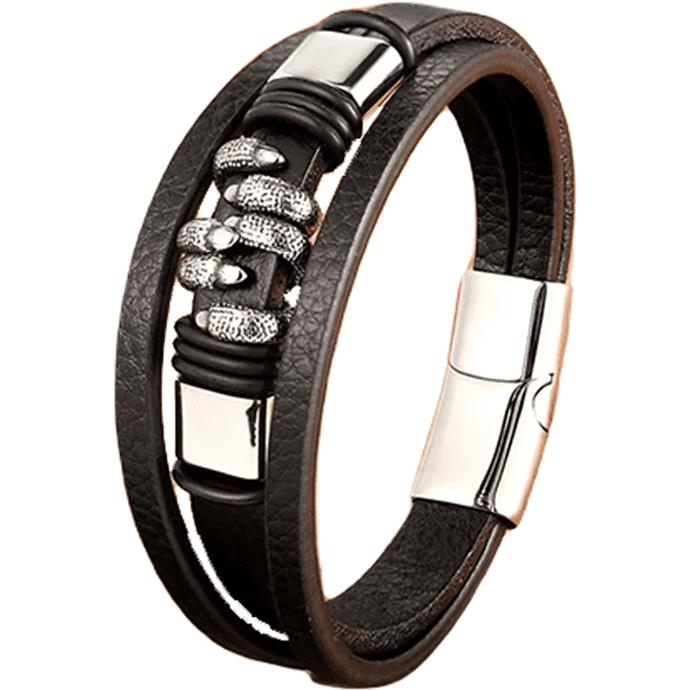 Predator Q1 bőr karkötő - ujjak BXG6421 - 21,5cm (2718)