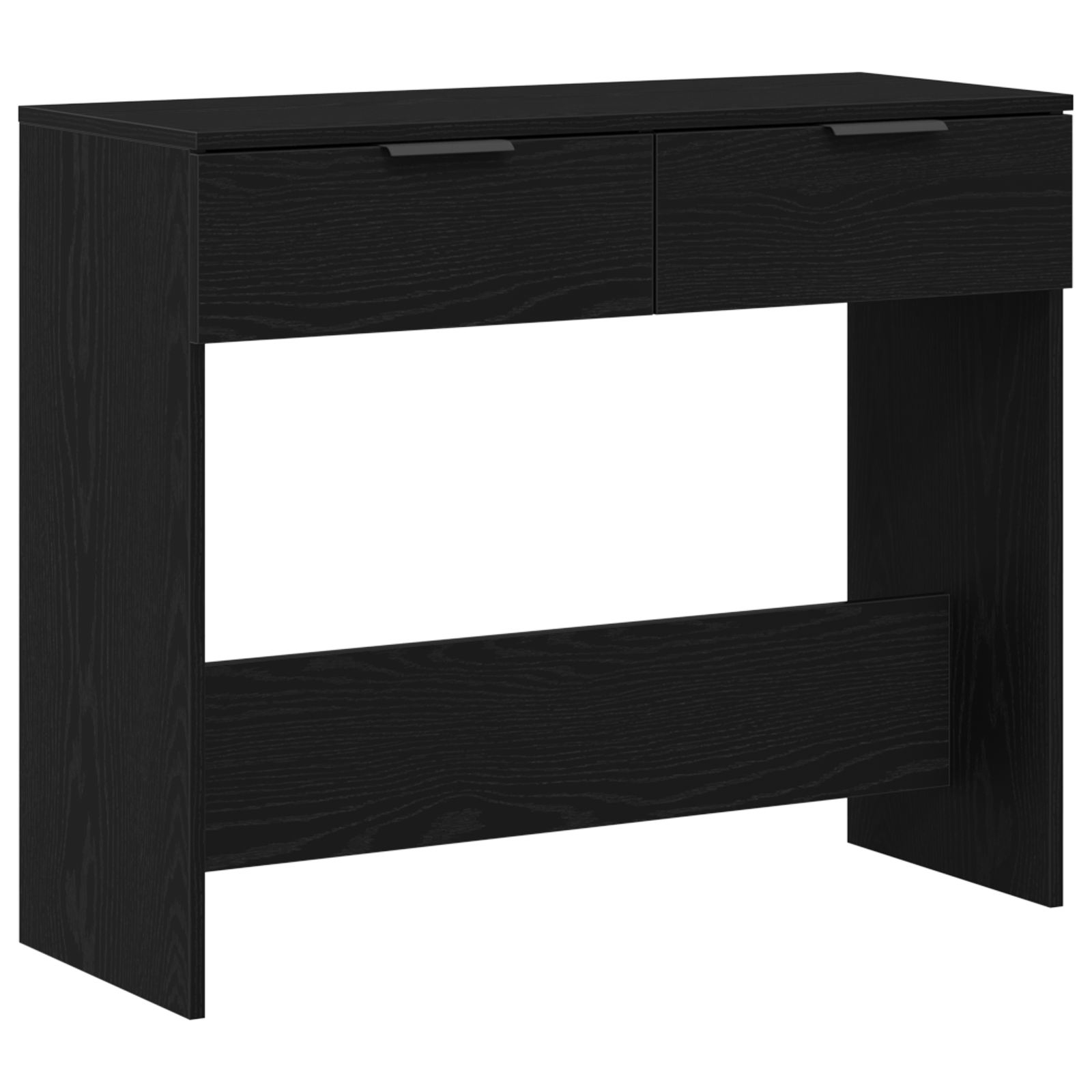 KonzolAsztal Fekete Tölgy 90x36x75 cm Mérnöki Fa (862769)