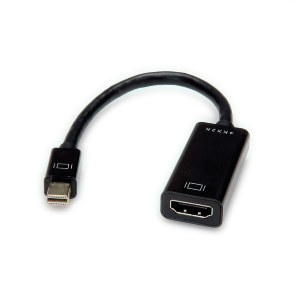 Value Mini DisplayPort / VGA Átalakító kábel Mini DisplayPort dugó, VGA 15 pólusú alj 0.00 m Fekete 12.99.3143 DisplayPort kábel