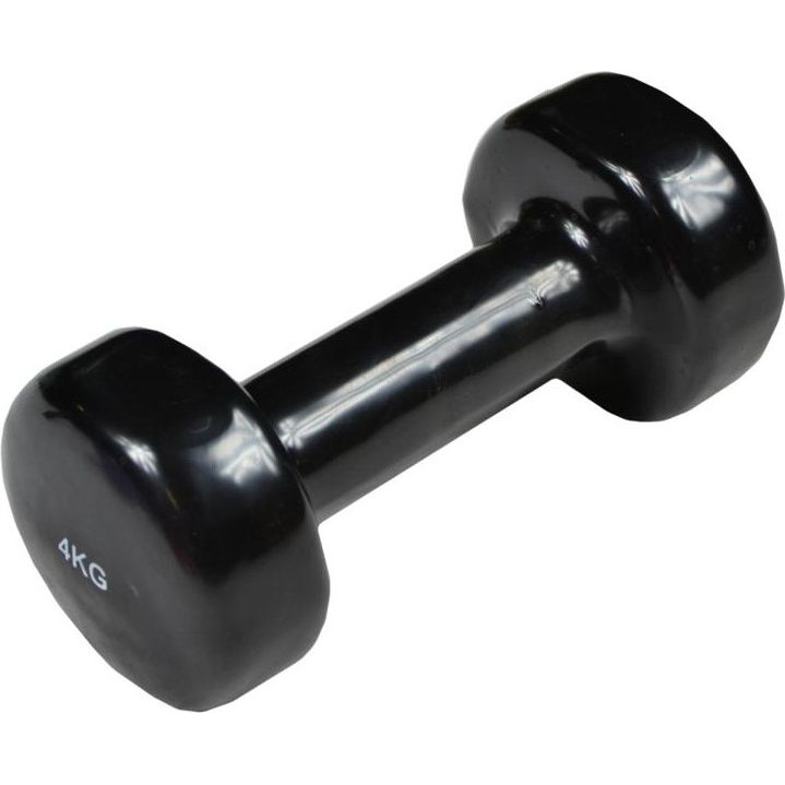 Enero Fit Kézisúlyzó, Vinyl Borítású 4 Kg Szürke-Fit Premium 1 db (580253)