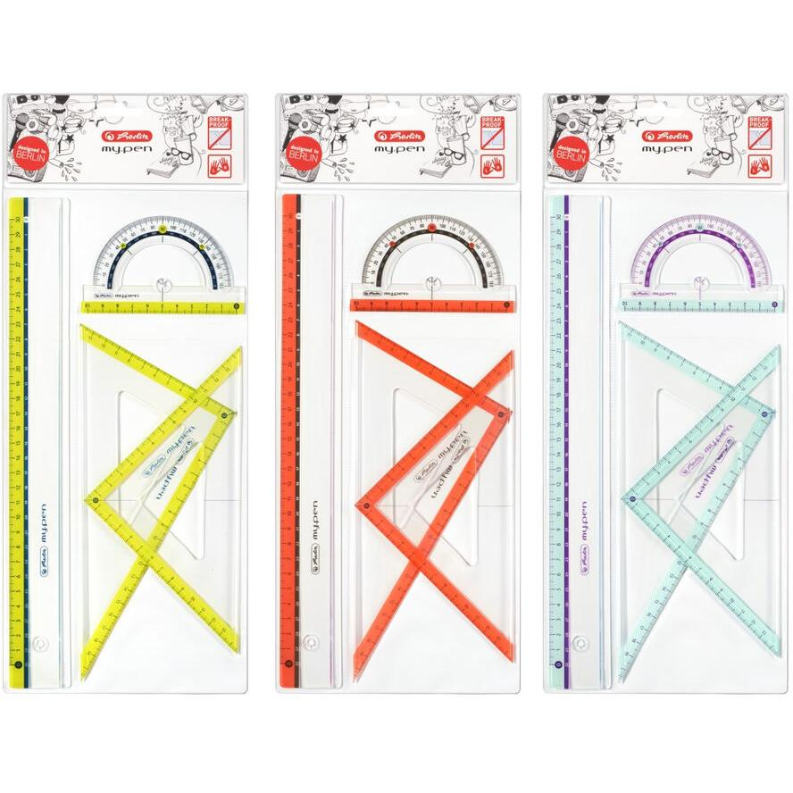 Herlitz my.pen 4db-os vonalzókészlet (11368222)