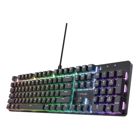 Trust GXT 871 Zora tastatur Spil USB QWERTY US engelsk Sort