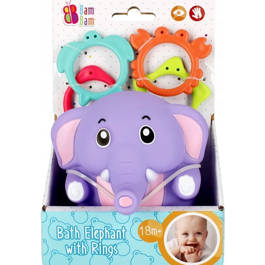 BamBam Elefánt Baba Fürdőjáték Gyűrűkkel (SL87053)