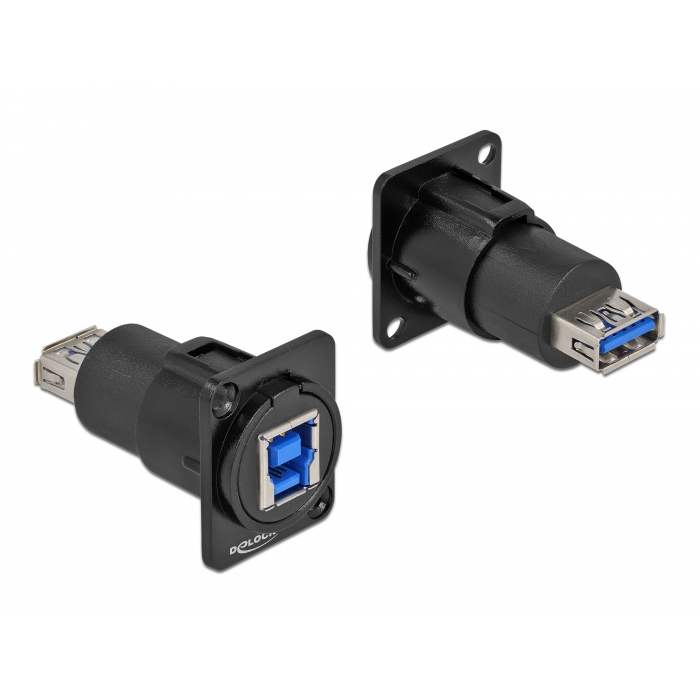 Delock D-típusú Modul USB 3.0 A-típusú hüvely - B-típusú hüvely (86707) (86707)