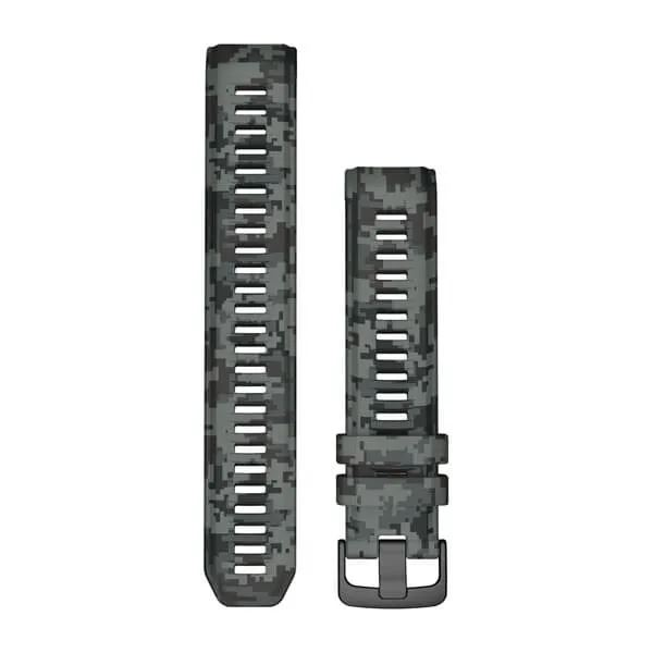 Garmin óraszíj (Instinct 2) szilikon, 22mm terepmintás grafitszínű (010-13105-04)