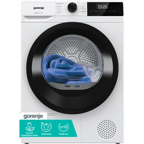 GORENJE D2HNE9D Szárítógép hőszivattyús 9 kg D fehér