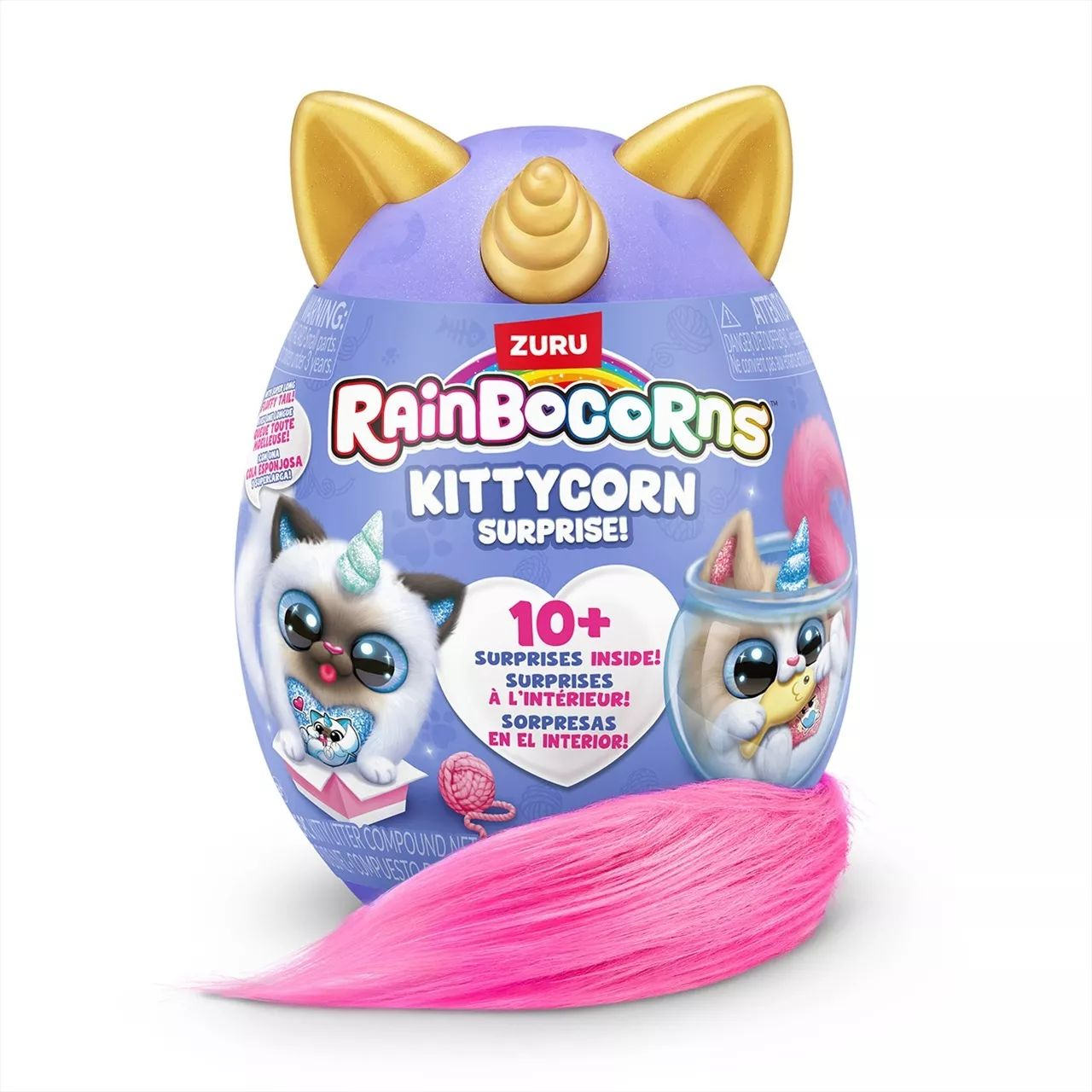 Zuru Toys Rainbocorns Kittycorn 9. széria Meglepetés plüssfigura 19 cm (92104)
