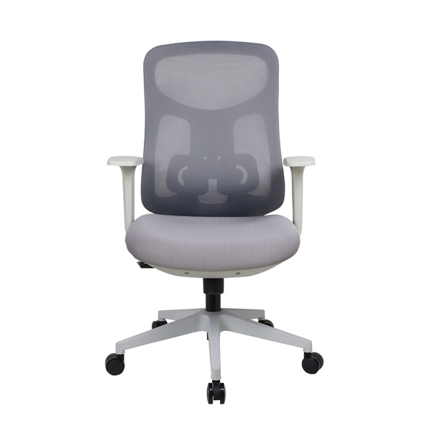 IRISOffice Avalon szürke/fekete ergonómikus, szövet-hálós irodai forgószék háttámasszal (AVALON SZÜRKE NARANCS)