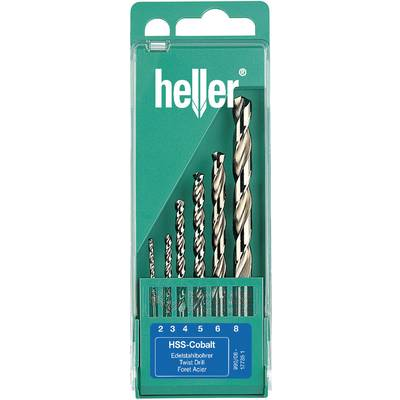 HSS Kobalt nemesacél fémfúró készlet 6 részes Heller (17735 D)