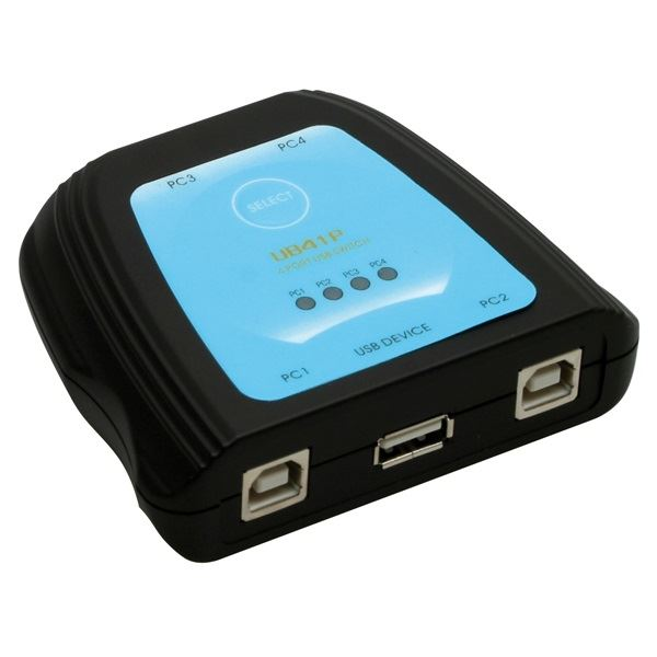PRC 4port USB PC és Mac kompatibilis switch (VUSBSW4) (VUSBSW4)