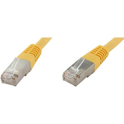 RJ45 Кабел за мрежова връзка CAT 6 S/FTP 10,00 m Жълт двойно екраниран econ connect (F6TP10GE)