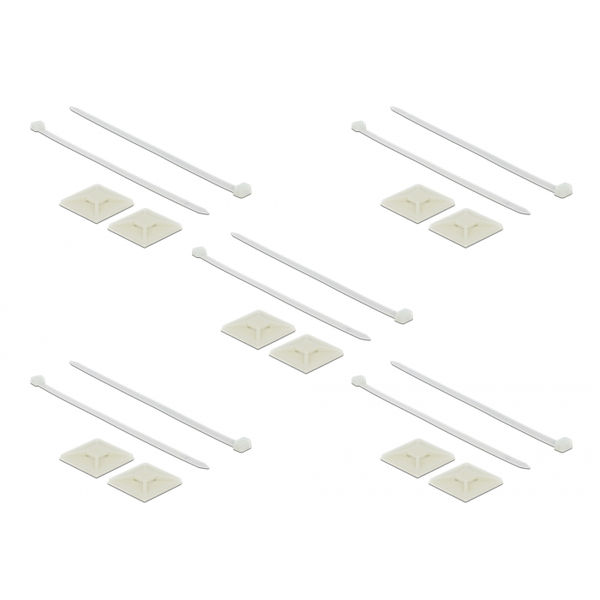 DELOCK Befestigungssockel 40 x 40 mm mit Kabelbinder