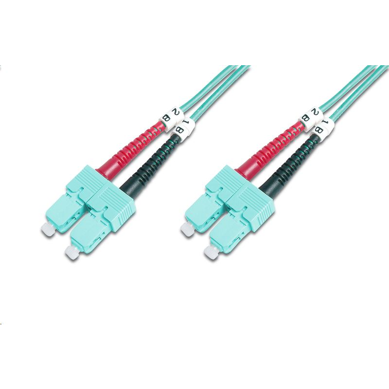 Digitus DK-2522-03/3 Fiber Optic Multimode patch kábel SC / SC OM3 3m türkiz (DK-2522-03/3)