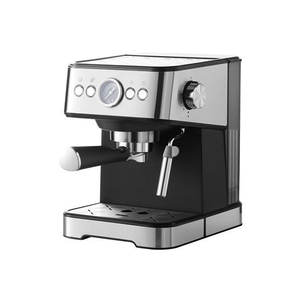 TOO CM-1350-B Eszpresszó kávéfőző tejhabosítóval, nyomásmérővel, 20 bar, 1350W, fekete-rozsdamentes (TOO CM-1350-B)