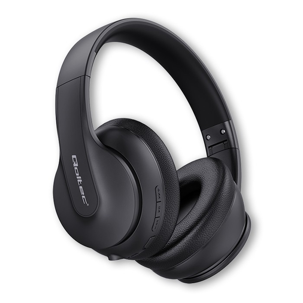 Qoltec 50844 Wireless Headset - Fekete