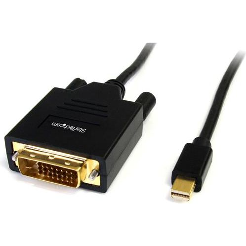 StarTech.com MDP2DVIMM6 video kabel adapter Zwart