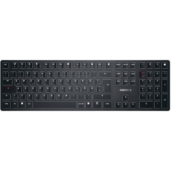 CHERRY KW X ULP klávesnice USB + RF Wireless + Bluetooth QWERTZ Německý Černá