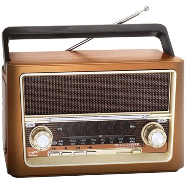 Radio przenośne LTC ELMA RETRO Bluetooth USB latarka