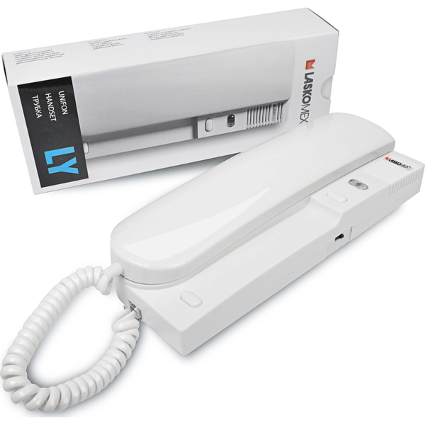 Laskomex LY-8M white Digital uniphone with call signaling - LED volume control gate control button.