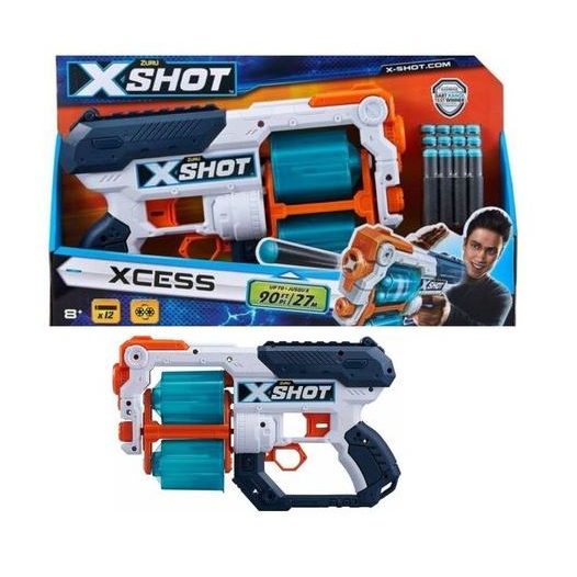 Zuru X-Shot: Excel-XCess duplatáras szivacslövő fegyver (XSH36188) (XSH36188)