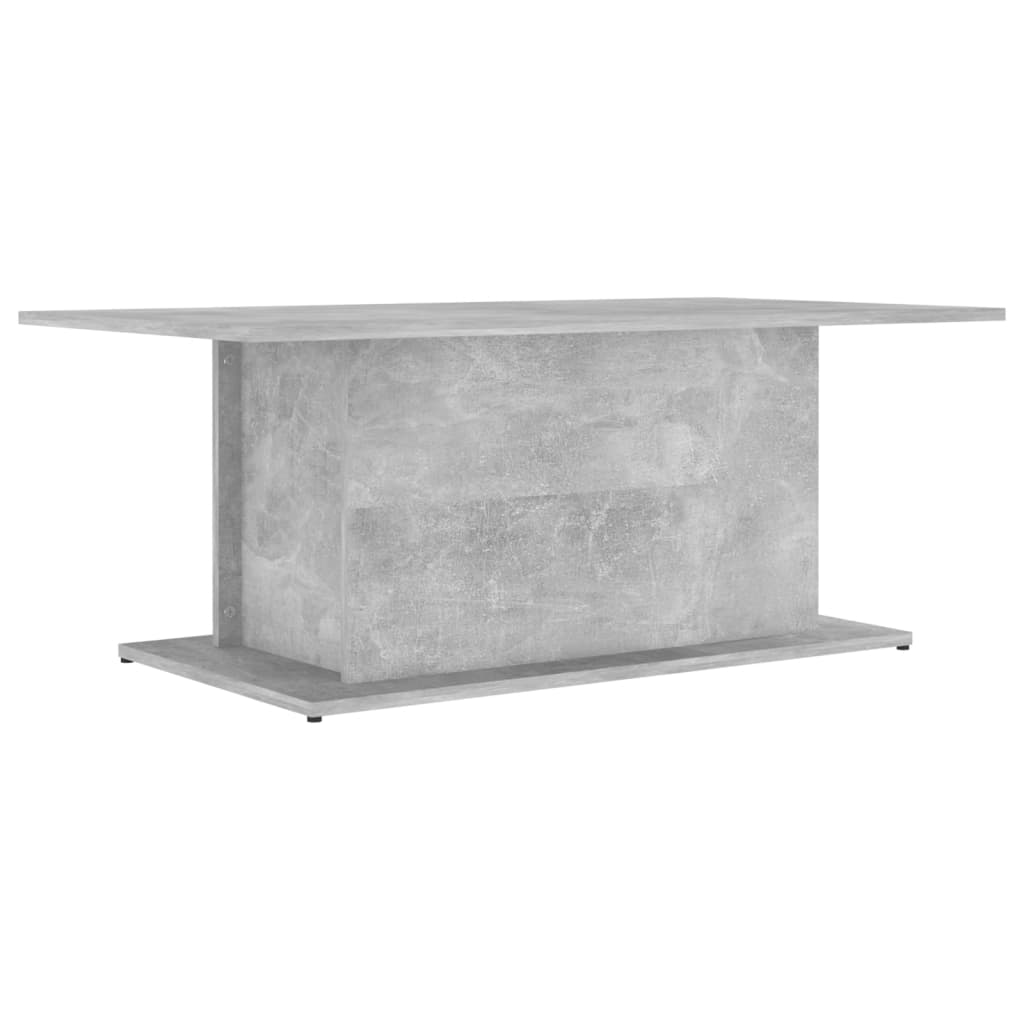 betonszürke forgácslap dohányzóasztal 102 x 55,5 x 40 cm (810311)