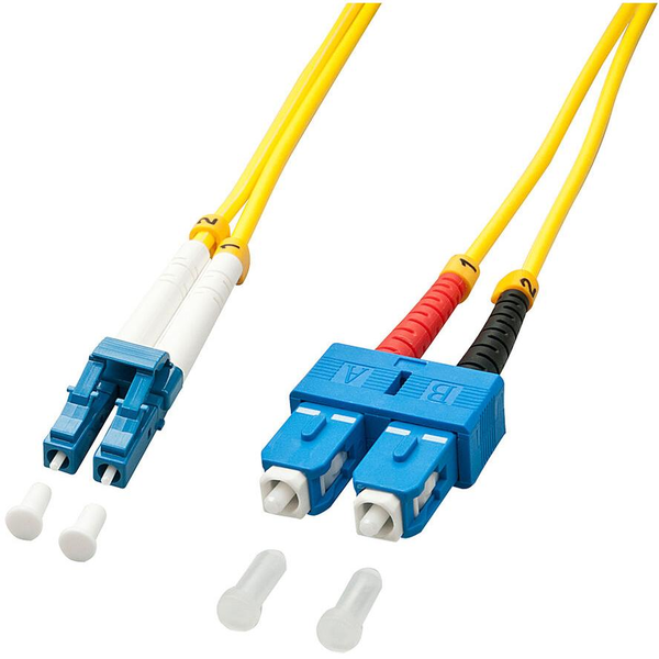 Lindy 47472 InfiniBand og fiberoptisk kabel 3 m LC SC Gul