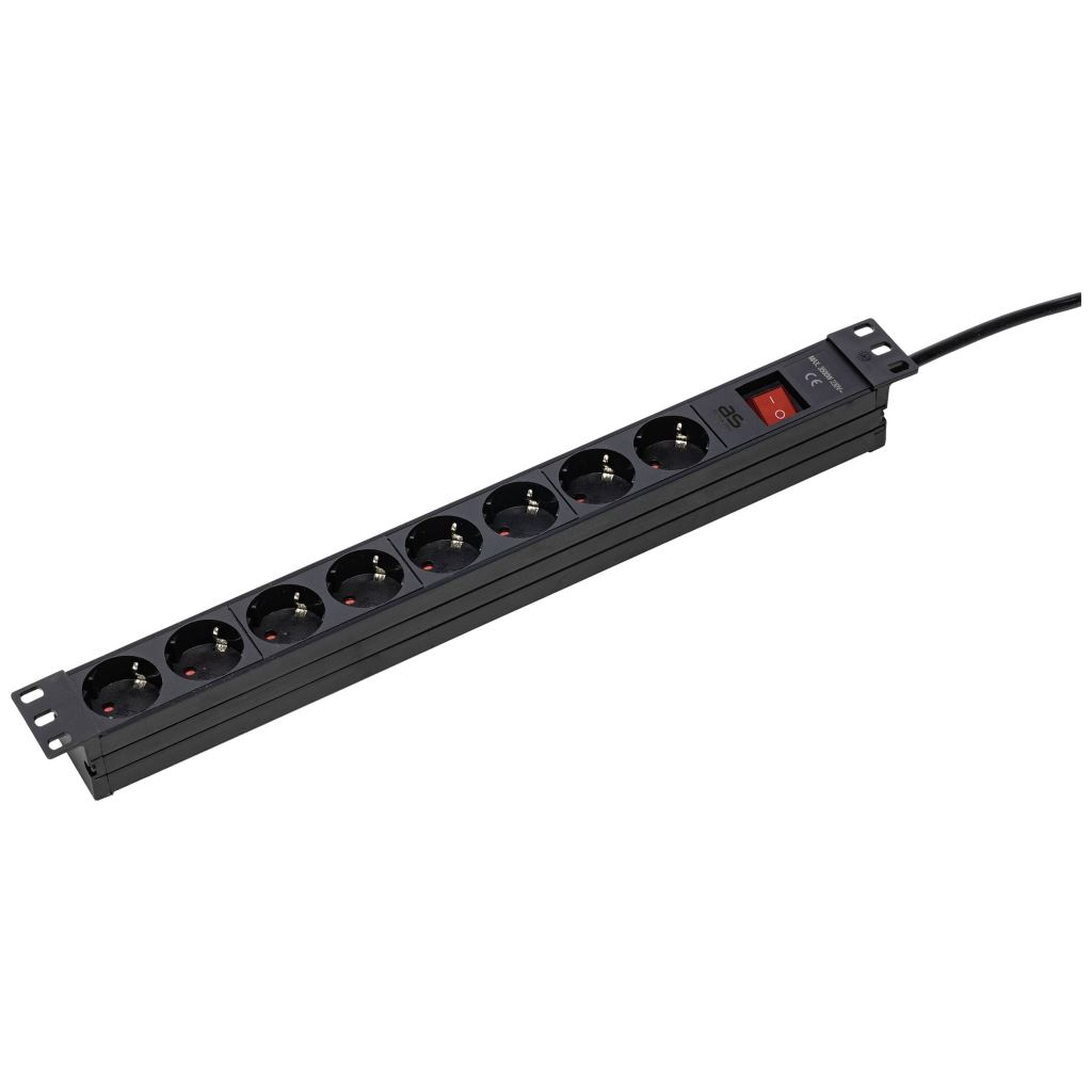 as - Schwabe elosztó kapcsolóval fekete (18191) (as18191)