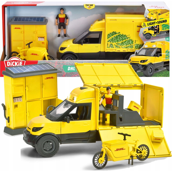 Dickie Toys Tehergépjármű modell DHL szállítókészlet Kész modell Tehergépjármű modell