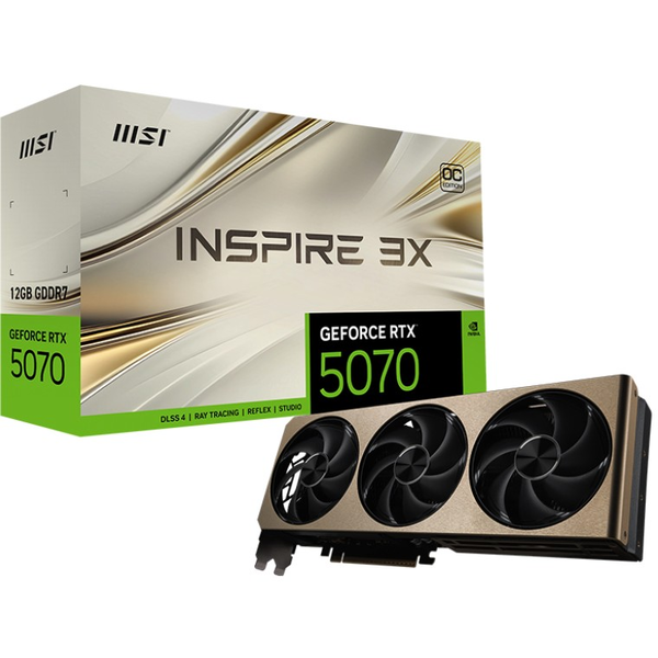 MSI GeForce RTX 5070 12G INSPIRE 3X OC NVIDIA 12 GB GDDR7