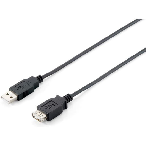 Equip 128850 cabo USB USB 2.0 1,8 m USB A Preto
