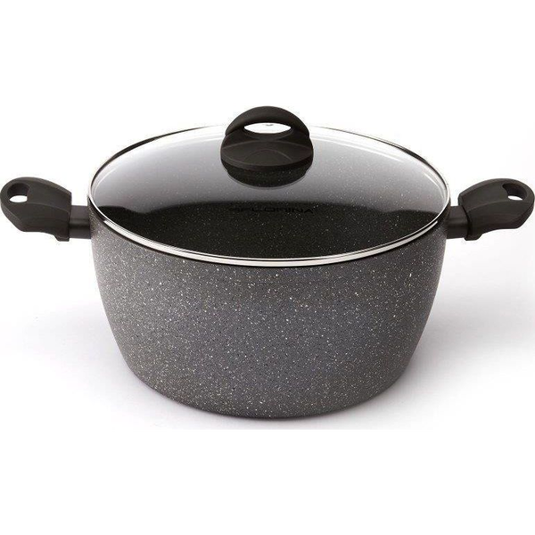 Florina Garnek aluminiowy Florina Lava Stone szary 28 cm 7 l