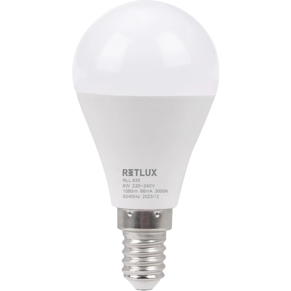 Retlux LED izzó 8W 1080lm 3000K E14 - Meleg fehér (RLL 635)