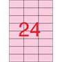 Apli 70x37mm színes Etikett 480 etikett/csomag Pasztell rózsaszín