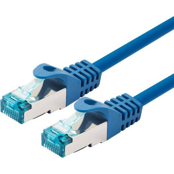 LOGON TCR55SS003B kabel sieciowy Niebieski 0,3 m Cat5e SF/UTP (S-FTP)