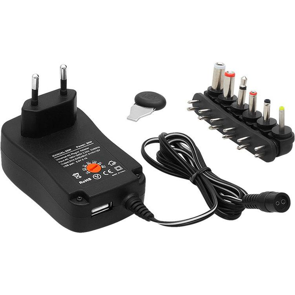 Cargador Universal Blow 3-12v 1.2a 15w Negro