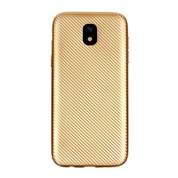 Szilikon telefonvédő (karbon minta) ARANY [Samsung Galaxy J3 (2017) SM-J330 EU] (5996457726486)
