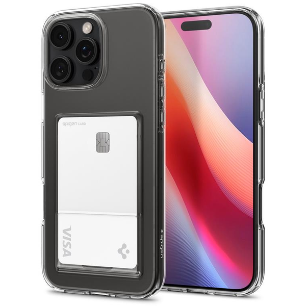 Калъф Spigen Crystal Slot за iPhone 16 Pro, прозрачен