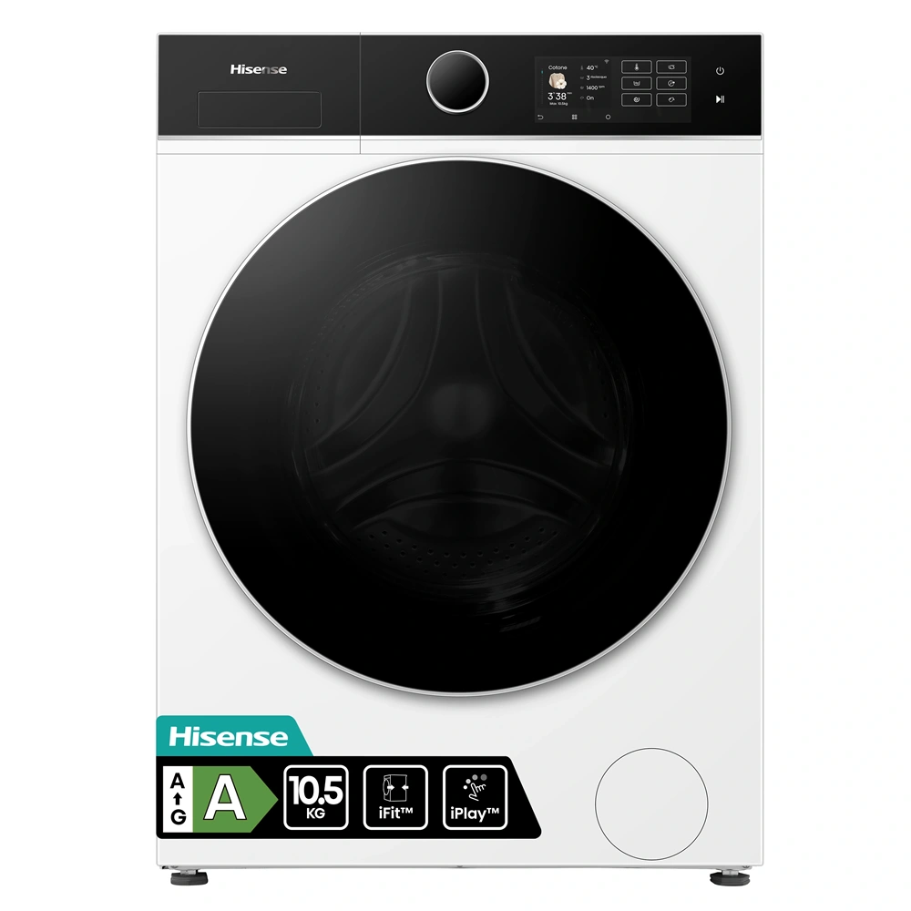 Hisense WF5I1045BWQ práčka Predné plnenie 10,5 kg 1400 ot/min Biela