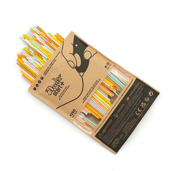 3Doodler Start Eco Plastic - Fire and Ice Mixed Bag 250 Kompostierbarer Kunststoff Orange, Türkis, Weiß, Gelb 1 g