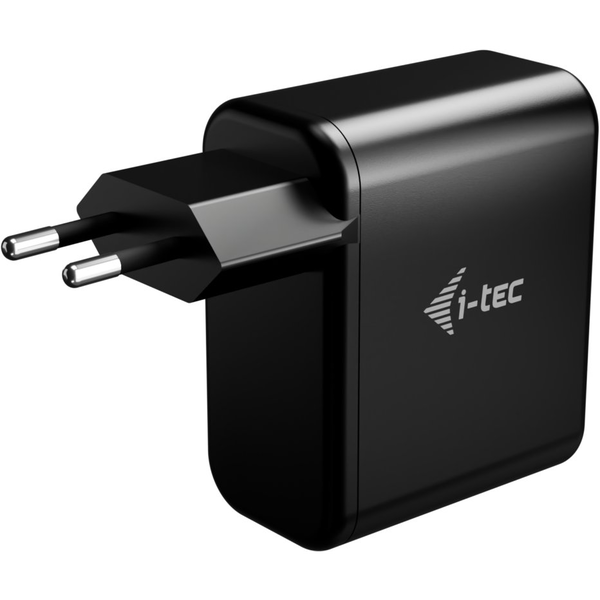 i-tec CHARGER-GAN100W mobiltelefon töltő Univerzális Fekete Váltakozó áram Gyorstöltés Beltéri