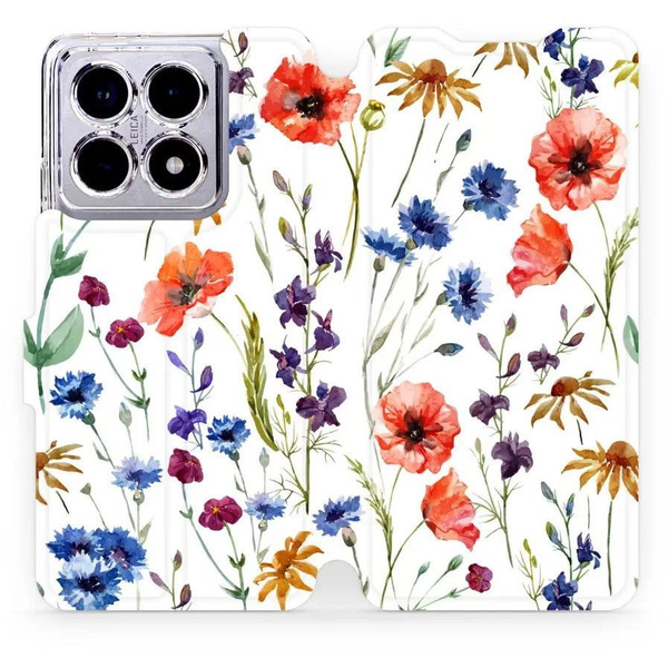 Mobiwear Xiaomi 14T flip tok - mezei virágok