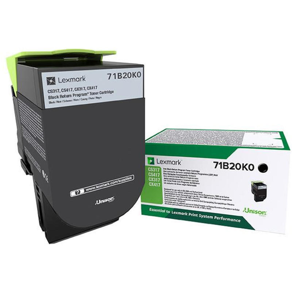 Lexmark CS/CX 317, 417, 517 festékkazetta fekete  (71B20K0)