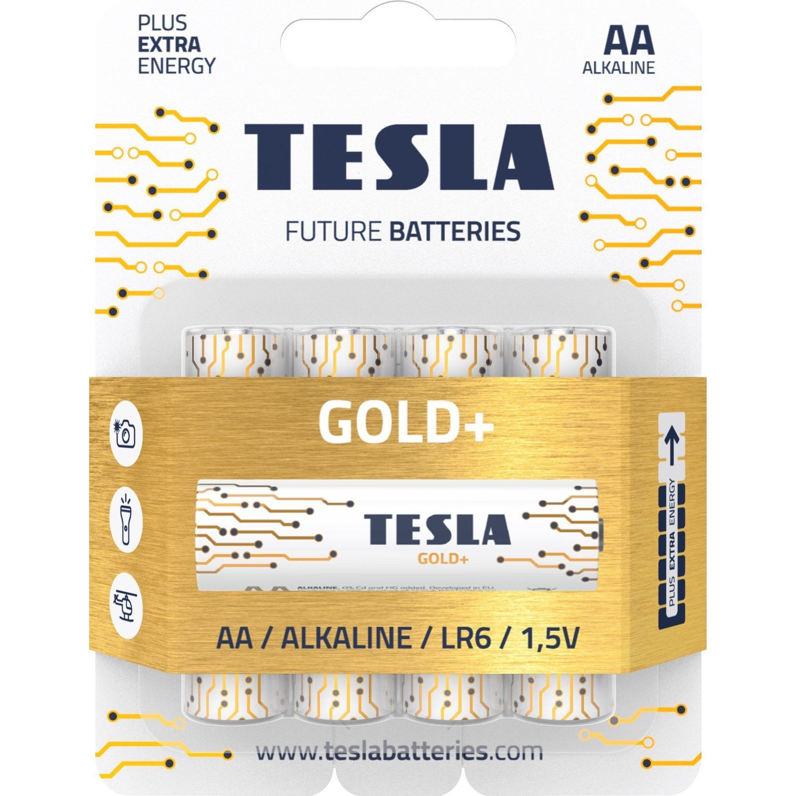 Tesla Gold+ ceruzaelem AA (4 db) (1099137206)