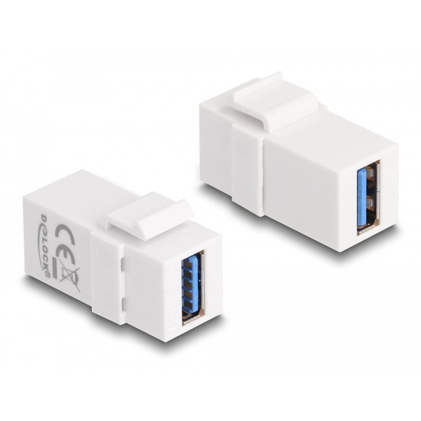 Keystone modul USB 3.0 A samice na USB 3.0 A samec Delock 87832