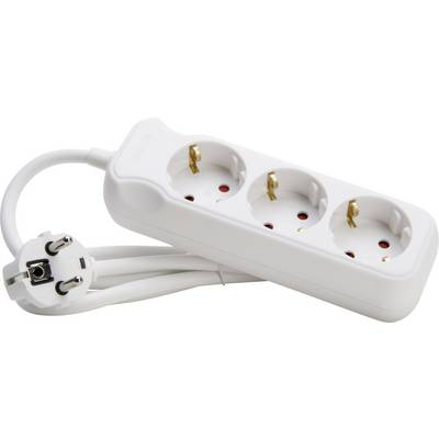 Kopp 128613003 Elosztó kapcsoló nélkül 3 részes Fehér Védőérintkezős 1 db (128613003)