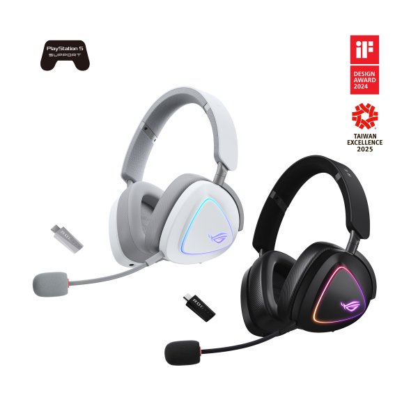 ASUS ROG DELTA II Wireless Gaming Fejhallgató Fekete